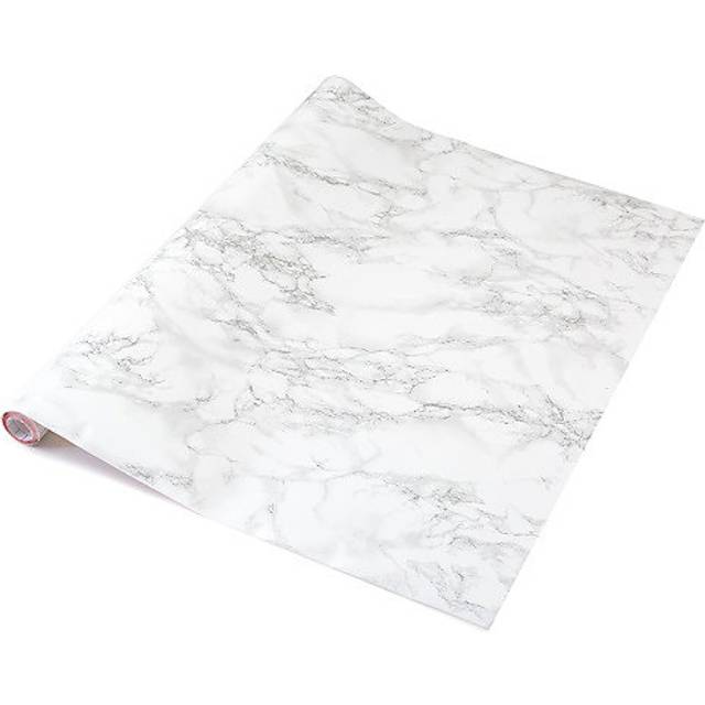 D-C-Fix Marble Grey Self Adhesive Vinyl Wrap Film For Kitchen Worktops And Furniture 5M(L) 90Cm(W) - One Size