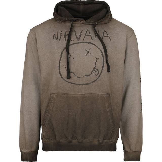 Nirvana Smiley Logo Hoodie brown