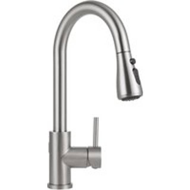Living And Home Pull-Out Sensor Kitchen Faucet With Led Light In Silver - One Size