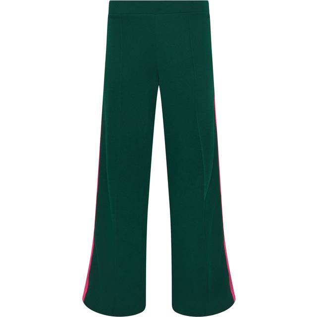 Pixiegirl Petite Women's Green & Pink Side Stripe Trousers Size 16