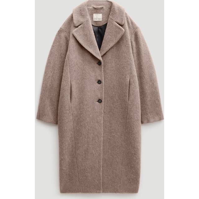 HUSH Wool Blend Cocoon Coat