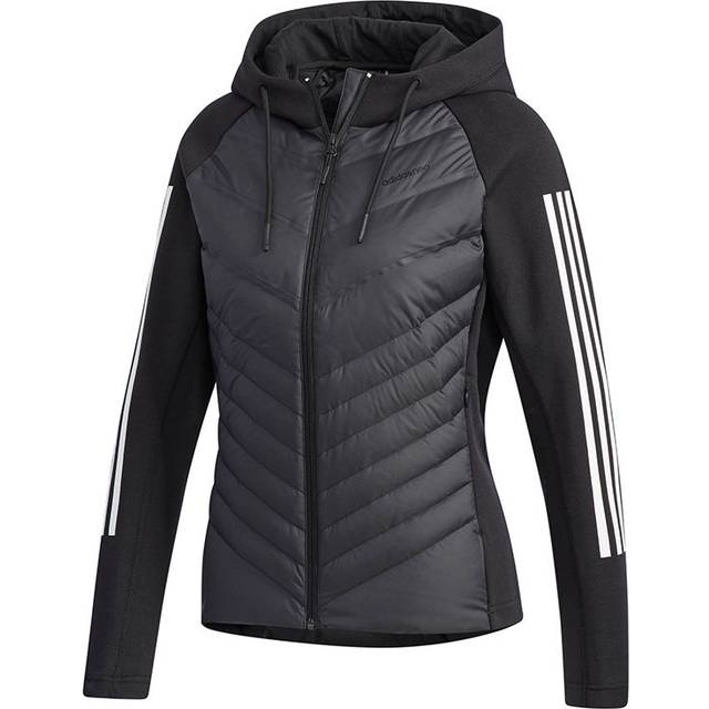 Adidas Neo Daily Down Jacket With Slim Fit And Hood Women Outerwear Black DM4349 S