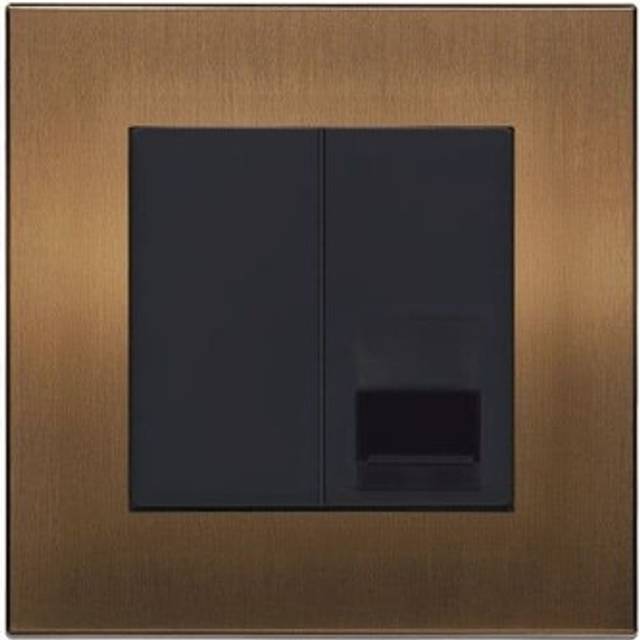 Retrotouch Aura Bm13bz-bt1b 1 Gang Bt Master Telephone Socket - Brushed Bronze