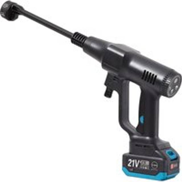 Living and Home Electric Handheld Cordless Pressure Washer with with 2 Batteries in Black - One Size