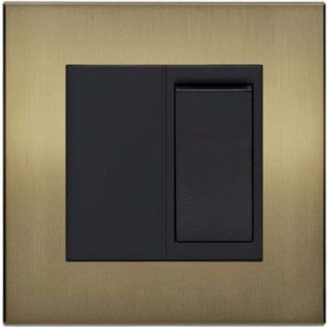 Retrotouch Aura Bm13bz-20b 1 Gang 20a Dp Switch - Brushed Bronze