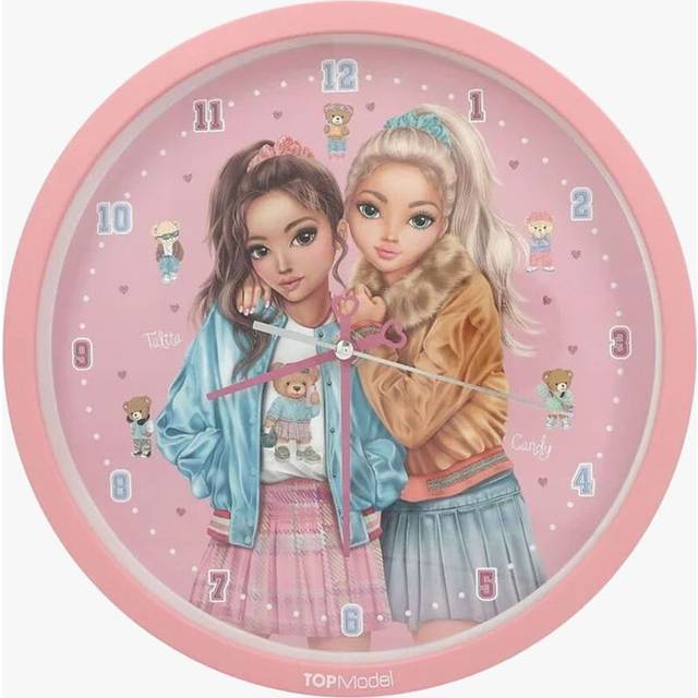 Depesche 13228 Topmodel Team Wall Pink For Children, With Model Motif And Teddy