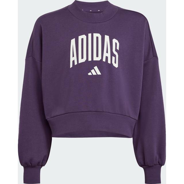 Sweatshirt girl adidas Essentials Collegiate Typography - Violet - 13/14 years