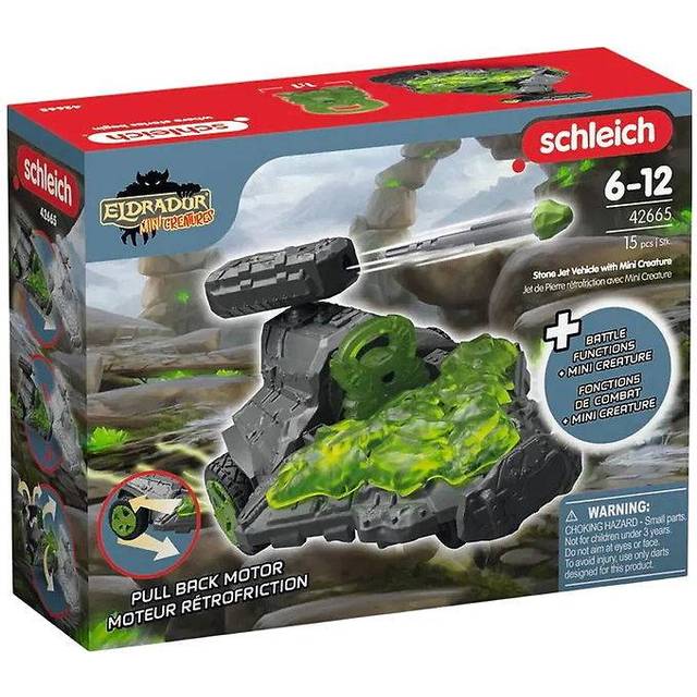 SCHLEICH Eldrador Creatures Stone Jet with Mini Creature Toy Playset
