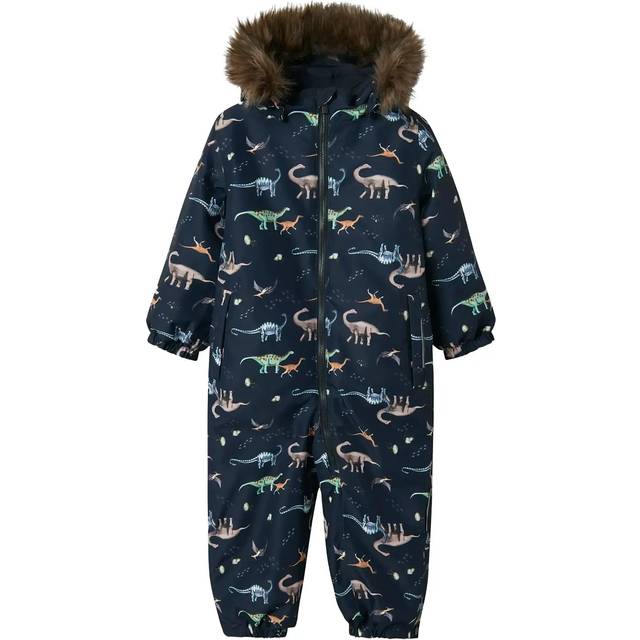 Name It Nmmsnow10 Aop Fo Noos Flyverdragt - Dark Sapphire Dino