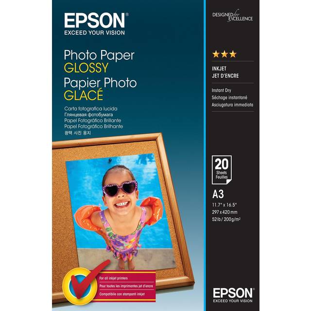 Epson A3 Gloss Photo Paper - 20 Sheets