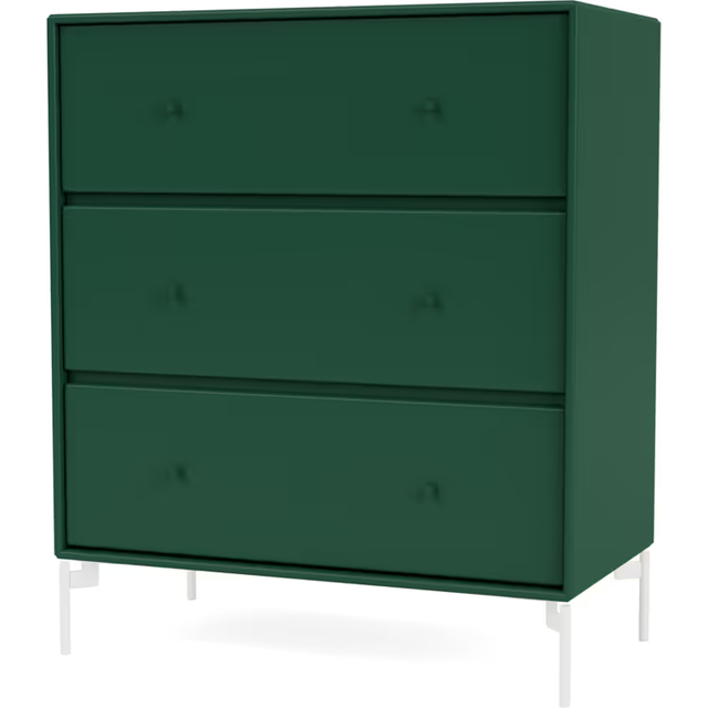 Montana - CARRY - With white legs - Byrå - Pine - H 82.2 CM / W 69.6 CM / D 38 CM