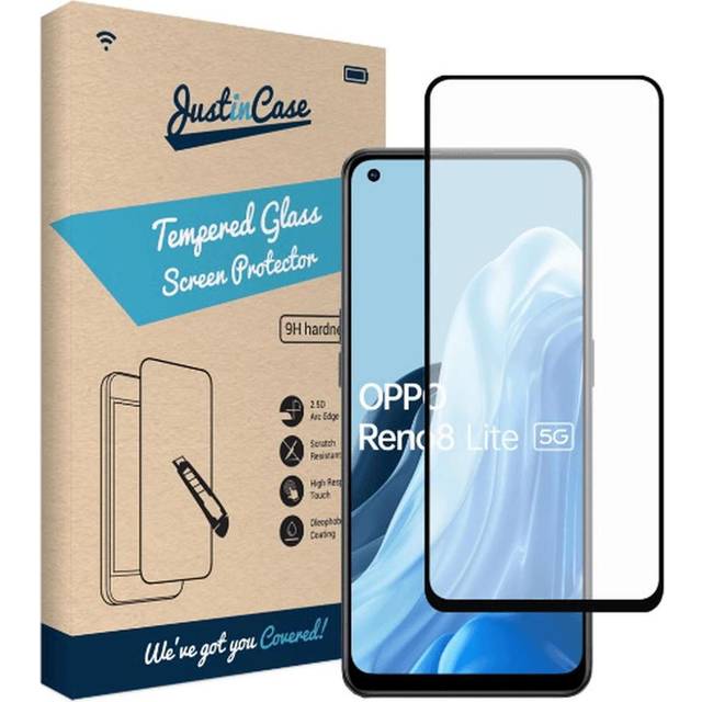 Just In Case Tempered Glass Edge To Edge Screen Protector Oppo Reno 8 Lite