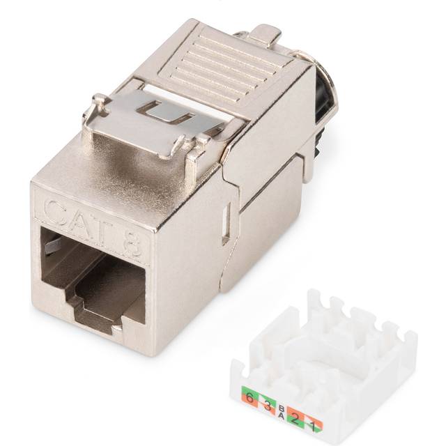Cat.8.I Keystone Module shielded, tool free, dust cap