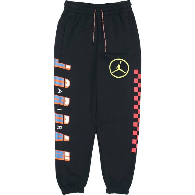 Jordan Big Logo Fleece-Lined Casual Joggers Men Bottoms Black CV2980-010 XS