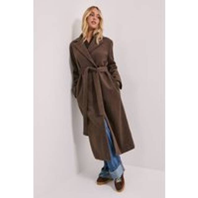 Dorothy Perkins Chocolate Coat Womens Daywear Jackets & Coats
