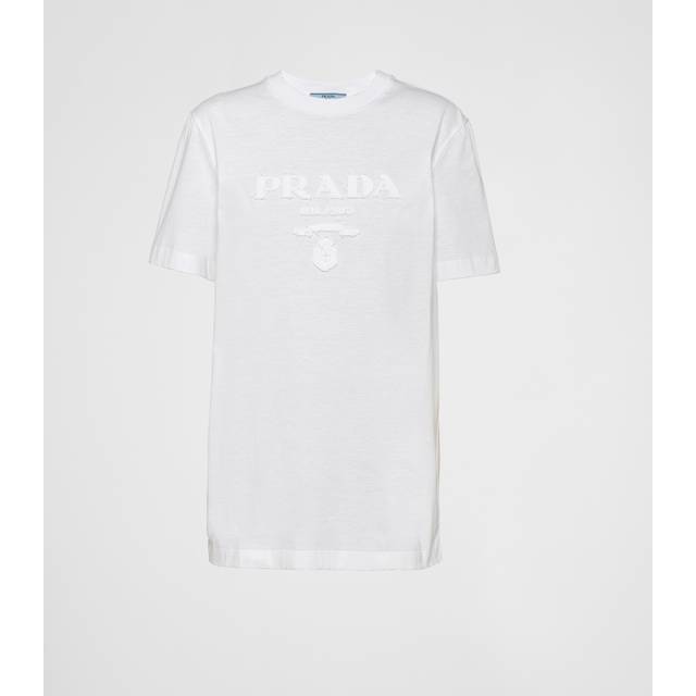 Embroidered jersey T-shirt