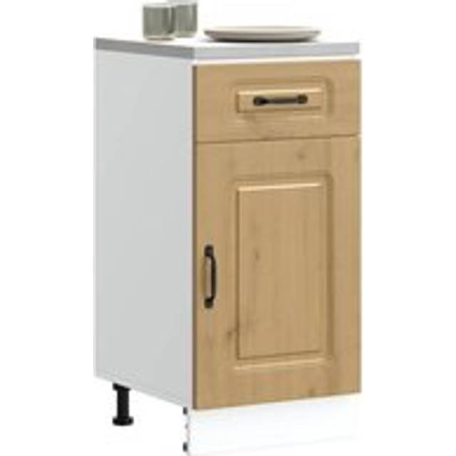 Kitchen Base Cabinet Kalmar Artisan Oak Engineered Wood - Brown - One Size