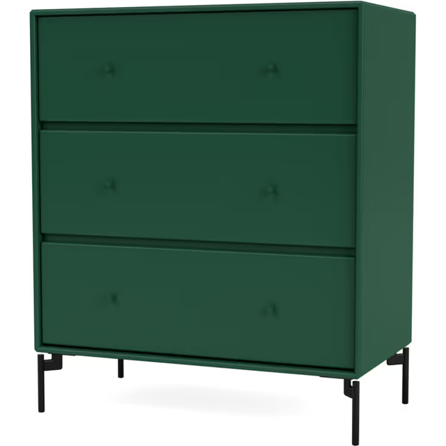 Montana - CARRY - With black legs - Byrå - Pine - H 82.2 CM / W 69.6 CM / D 38 CM