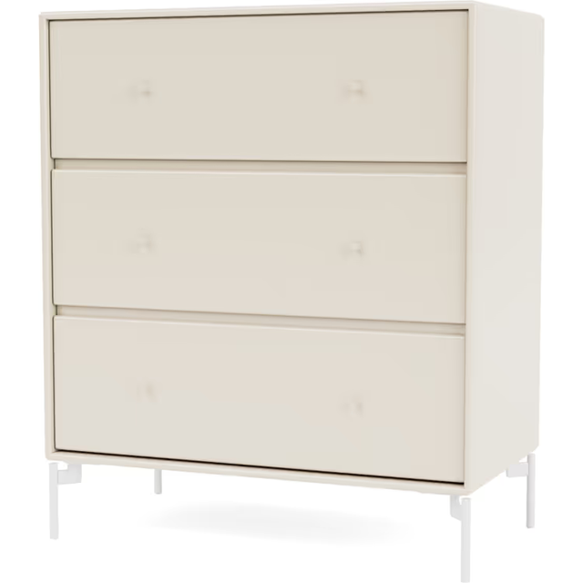 Montana - CARRY - With white legs - Byrå - Oat - H 82.2 CM / W 69.6 CM / D 38 CM