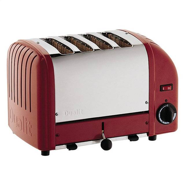 Dualit Classic 4 Slot Vario Toaster - Red (4 - Slice)