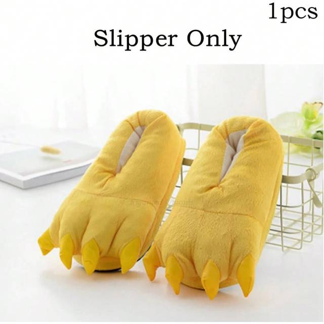 (Slipper Only, L) Women's Cartoon Hooded Kigurumi Unicorn Winter Jumpsuit Pajamas Women Coral Fleece Thickened Home Clothing Holiday Gift