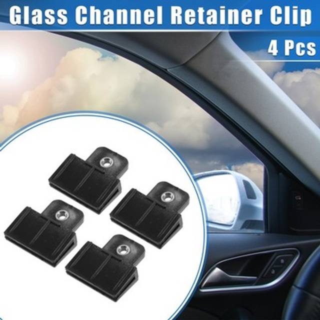4 Pcs Universal Car Window Door Glass Channel Retainer Clip 1.73x1.57x0.51