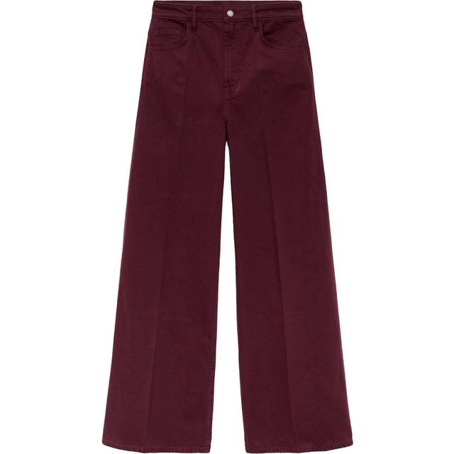 Mango Elise Mid Rise Wide Leg Jeans