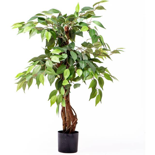 Garden Gear 3 Trunk Artificial Ficus Tree in Pot 90cm - Green