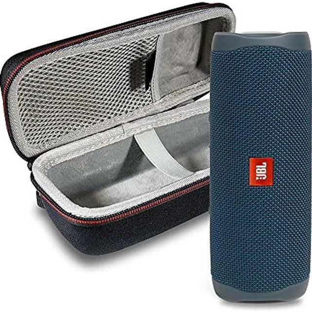 JBL Flip 5 Bluetooth-högtalare, vattentät, bärbar, med hårt skal, blå