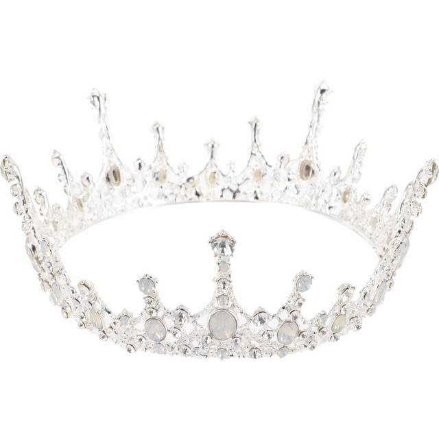 Masteelf  Crown For Bride Princess Luxury Accessory Ring Tiara Silver