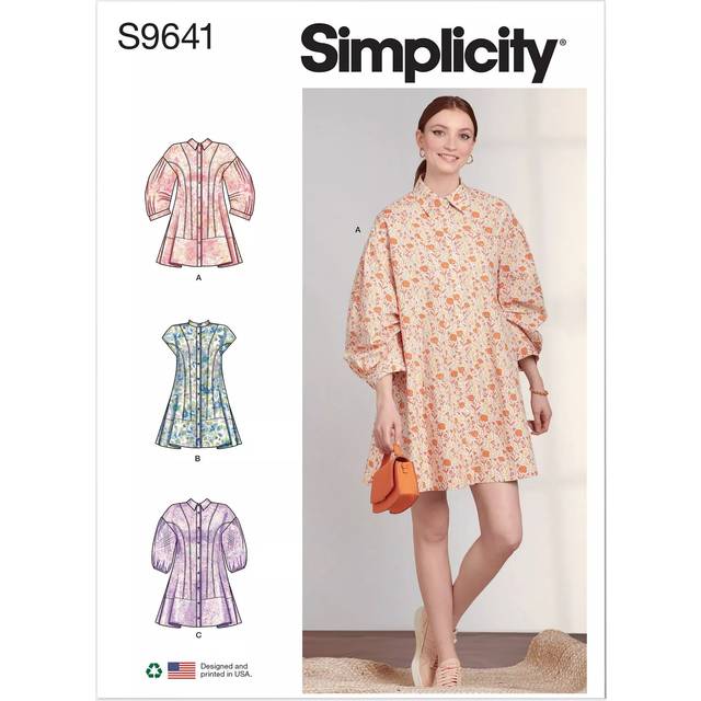 Simplicity Misses' Button Down Dresses Sewing Pattern, S9641