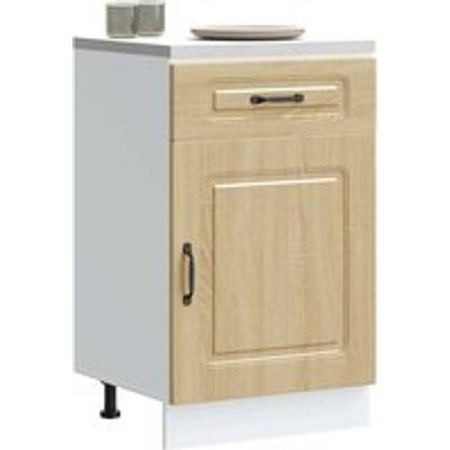 Kitchen Base Cabinet Kalmar Sonoma Oak Engineered Wood - Brown - One Size