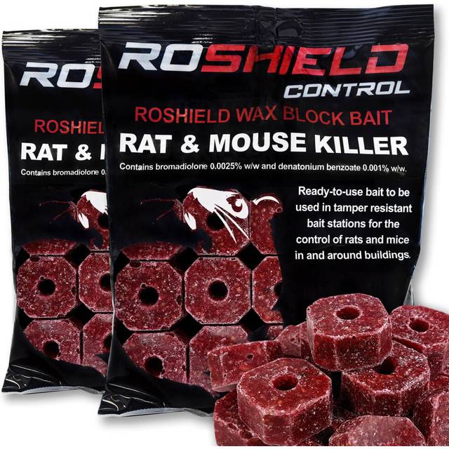 (600g) Roshield 600g Wax Block Bait for Rat & Mouse Killer Poison Control