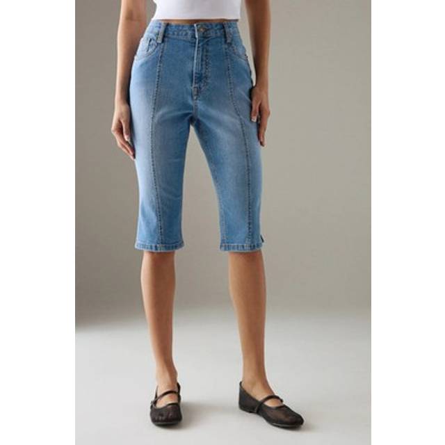 Warehouse Women's Denim Capri Jeans in Light Wash | Size: 10