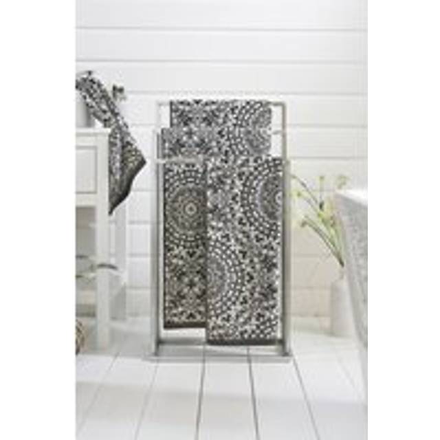The Lyndon Company Lacy Connection Caviar Bath Sheet - Grey