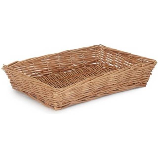 Red Hamper Large Tapered Wicker Rectangular Tray - One Size