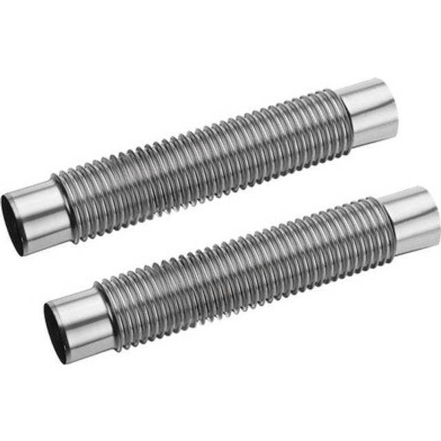 6x50cm 90 Degree Bendable Stove Pipe, 2pcs Stainless Steel Elbow Chimney Pipe