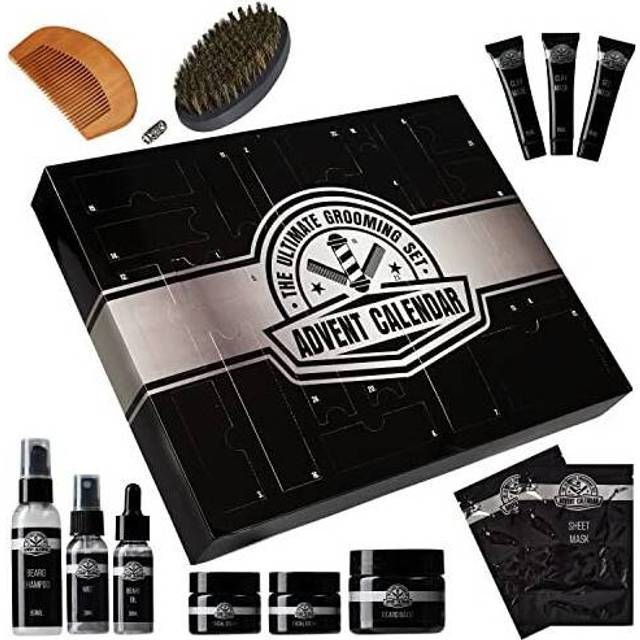 Kreativekraft Beard Grooming Kit With Travel Pouch -set For Men