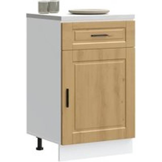 Kitchen Base Cabinet¬†Porto Artisan Oak Engineered Wood - Brown - One Size