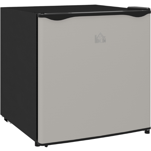 Homcom 35l Tabletop Freezer With Adjustable Temperature Wire Shelf Silver