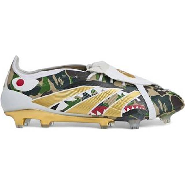 adidas Predator Elite FT BAPE FG Firm Ground Soccer Cleat Hemp/Gold Metallic/White-10