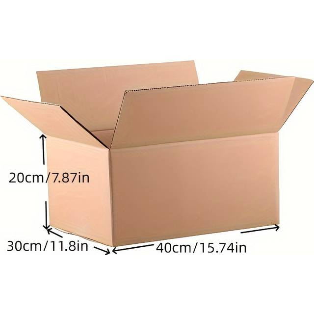 TEMU Of 5 Corrugated For Shipping And Storage, -opening, 40x30x20cm - For And