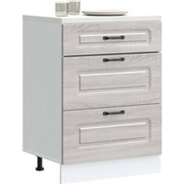 Kitchen Base Cabinet Kalmar Grey Sonoma Engineered Wood - One Size