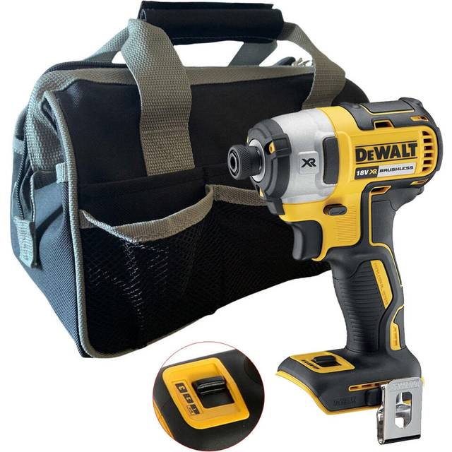 "Dewalt DCF887N 18V XR G2 Brushless 3 Speed Impact Driver Bare + 12"" Tool Bag"