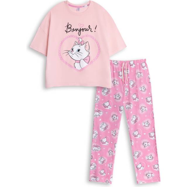 Disney Short Sleeve Long Leg Pyjama Set (Adult Pink)