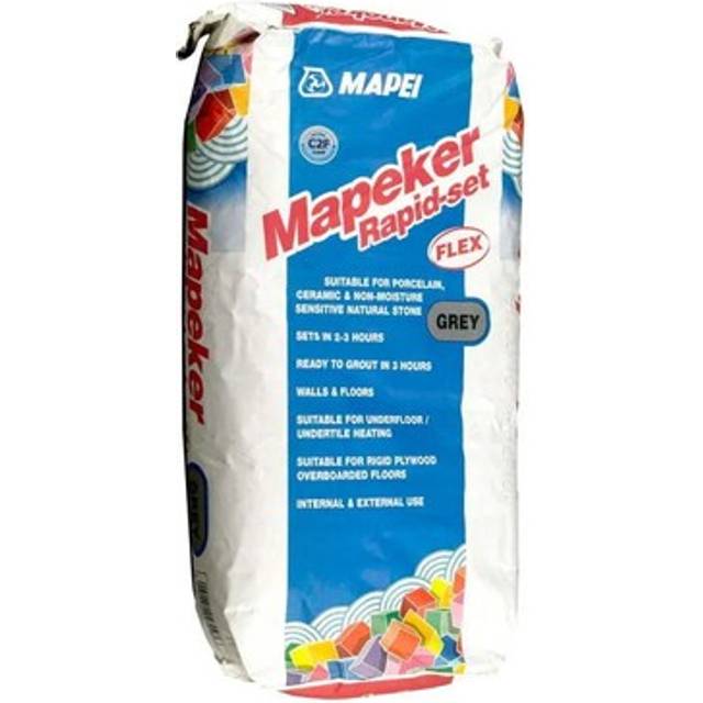 Mapei Mapeker Rapid Set Grey Flexible Tile Adhesive - 20kg