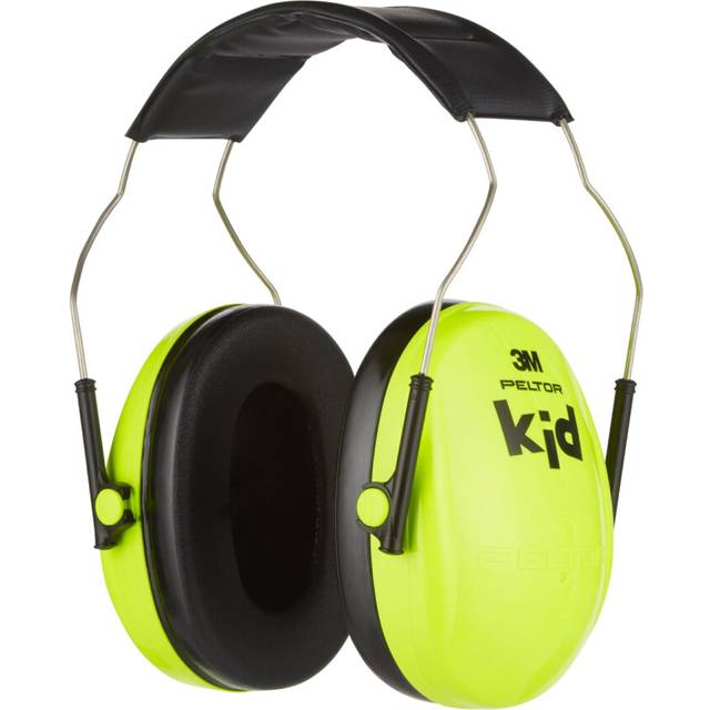 3M Peltor Kid Ear Defender Children H510AK, neon green, Child Hearing Protection / Earmuff; Adjustable size; For noise levels 87-98 dB (SNR: 27dB); S