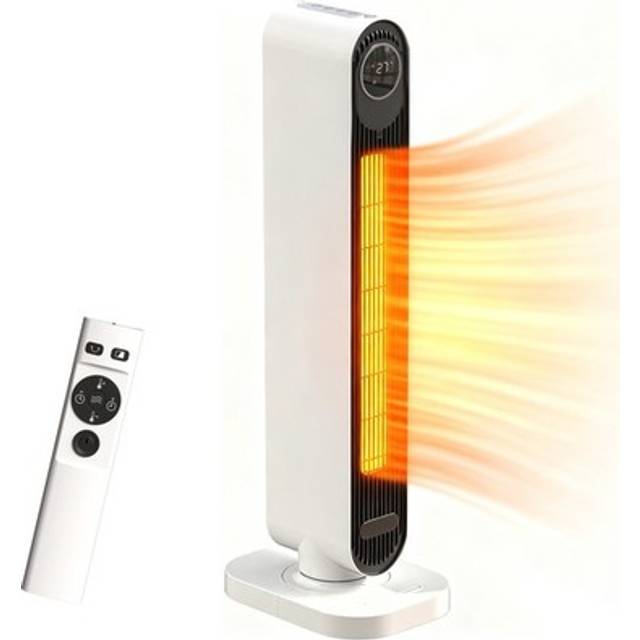 Homcom Ceramic Electric Heater, 2000w Fan Space Heater, White