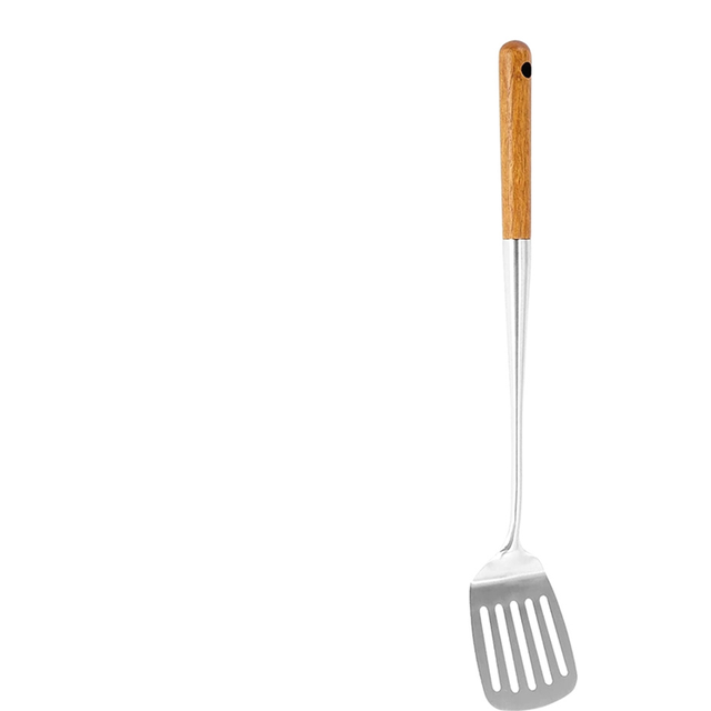 Frying Spatula, 17Inches Spatula for Wok, Stainless Steel Wok