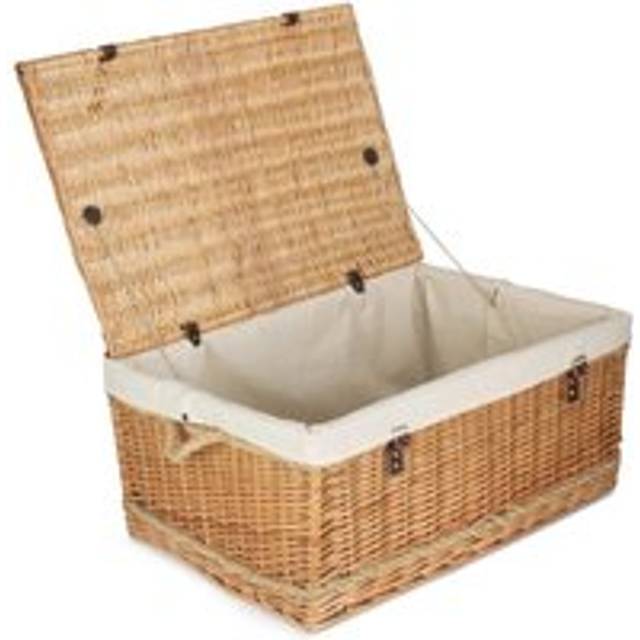 72cm Rope Handled Trunk Picnic Basket - White Lining